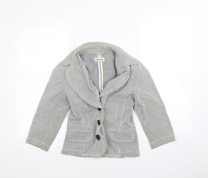 Womens UK Size 8 Moto Blue Jacket
