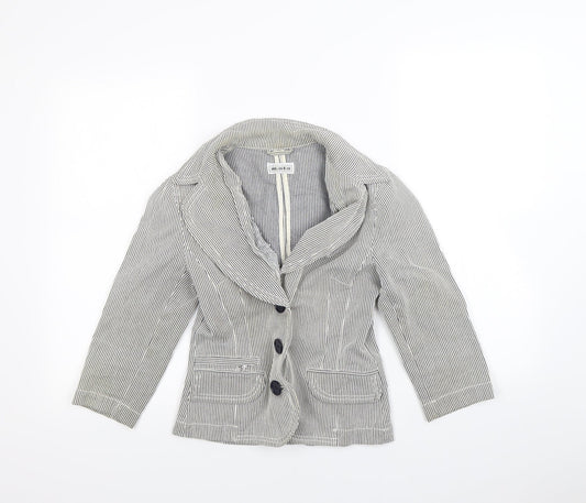 Womens UK Size 8 Moto Blue Jacket