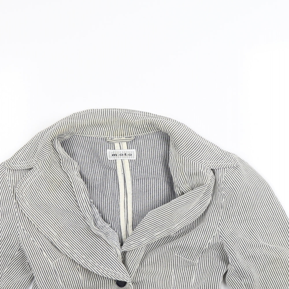 Womens UK Size 8 Moto Blue Jacket
