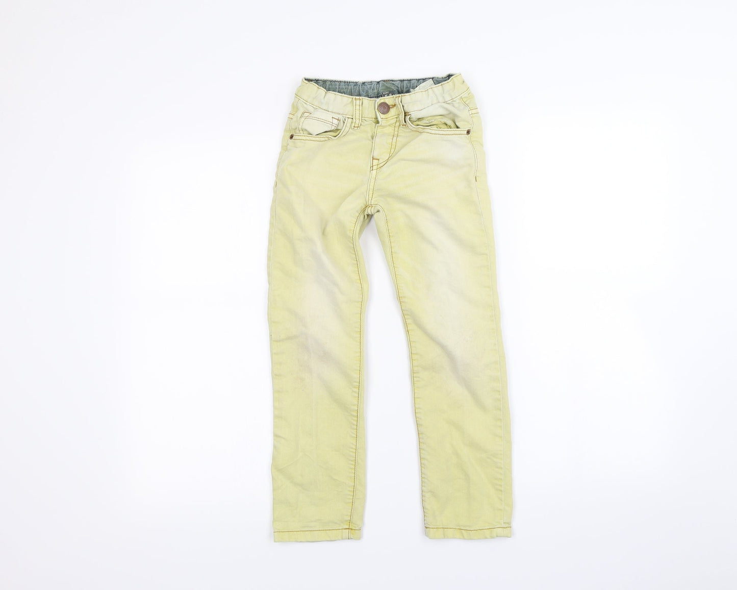 Zara Girls Yellow   Straight Jeans Size 5-6 Years