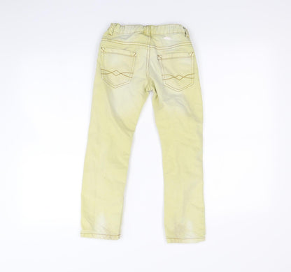Zara Girls Yellow   Straight Jeans Size 5-6 Years