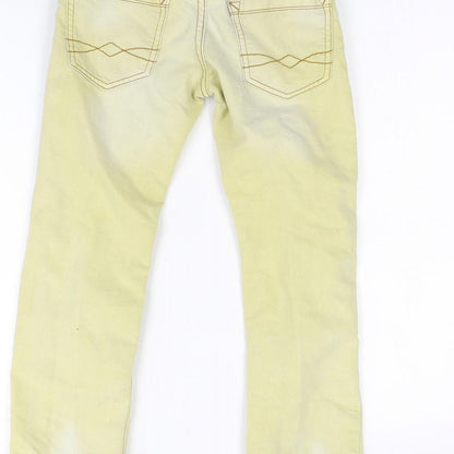 Zara Girls Yellow   Straight Jeans Size 5-6 Years