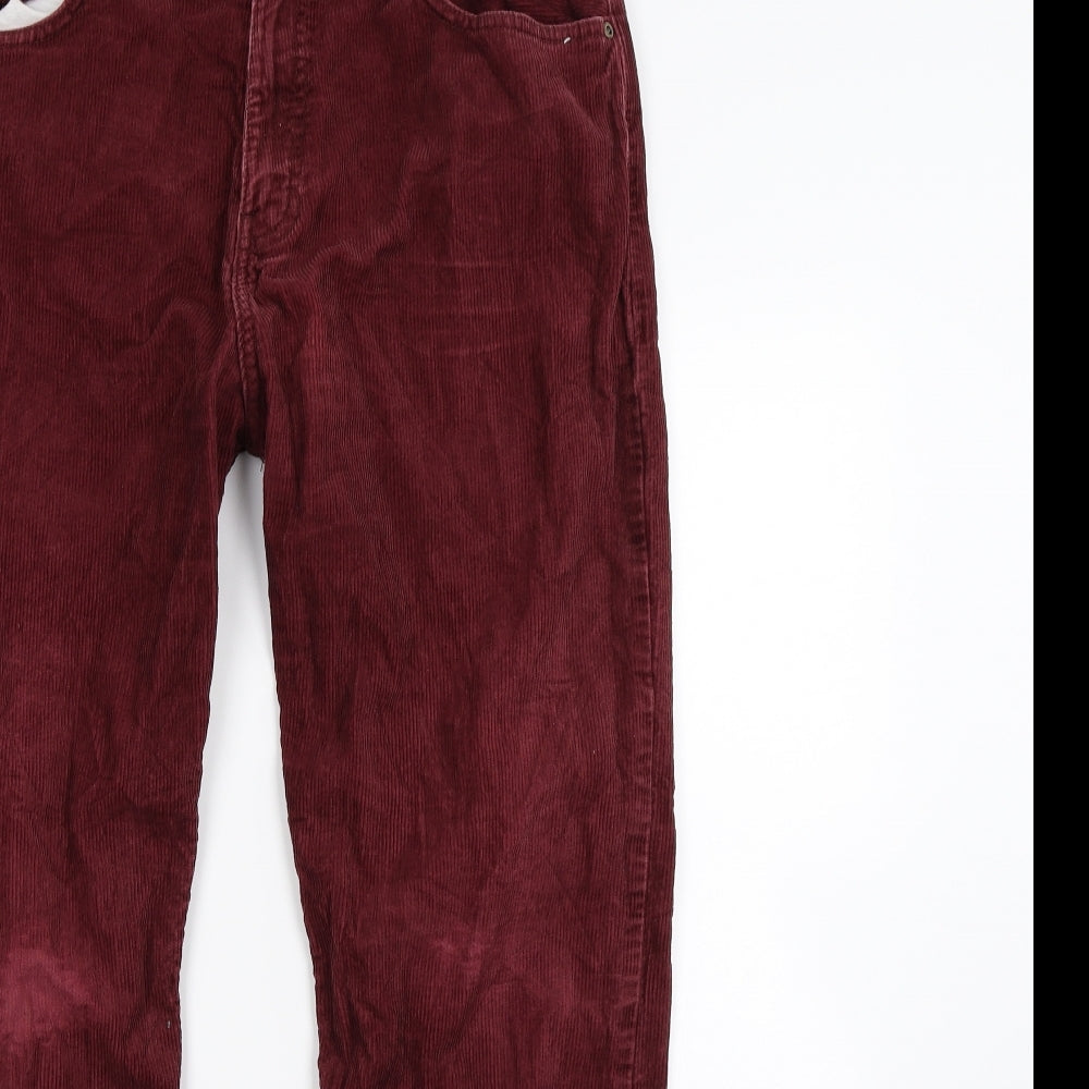 M&S Mens Red   Trousers  Size S L28 in