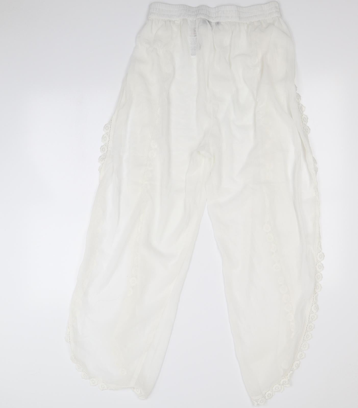Boohoo Womens White   Trousers  Size XL L30 in