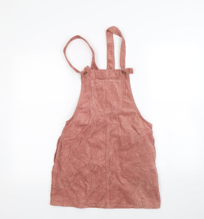 FOREVER 21 Womens Pink  Corduroy Pinafore/Dungaree Dress  Size S