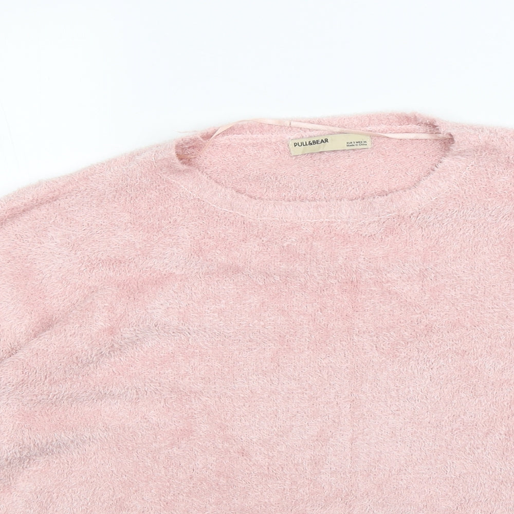 Pull&Bear Womens Pink   Pullover Jumper Size S