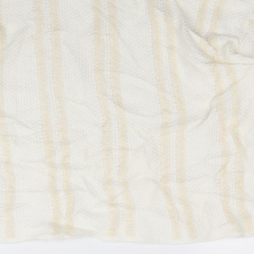 M&S Womens Ivory Striped  Pullover Jumper Size 16