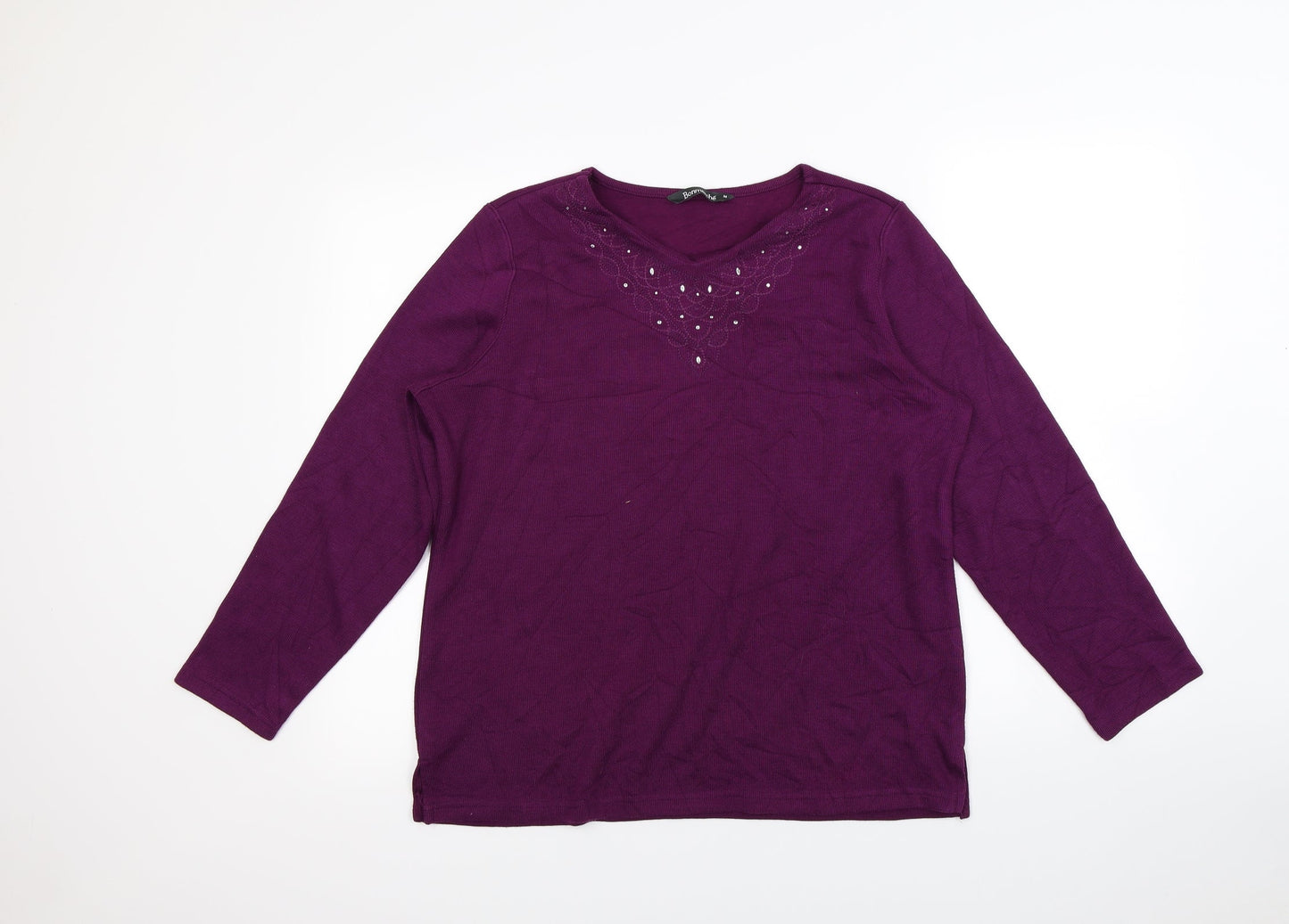 Bonmarché Womens Purple   Pullover Jumper Size M