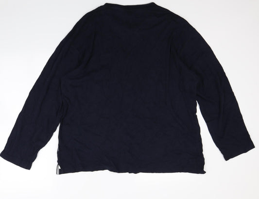 M&S Mens Blue   Pullover Jumper Size L