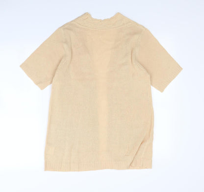 Preworn Womens Beige   Cardigan Jumper Size S