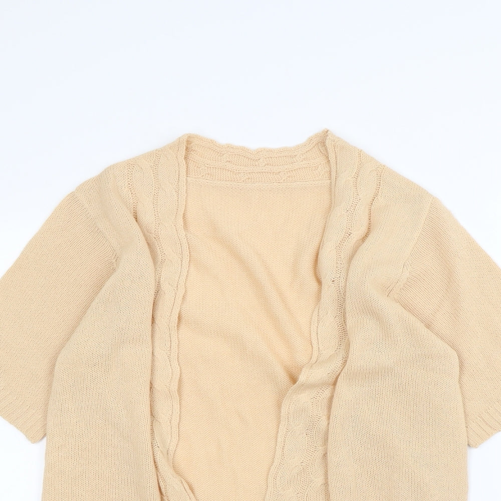 Preworn Womens Beige   Cardigan Jumper Size S