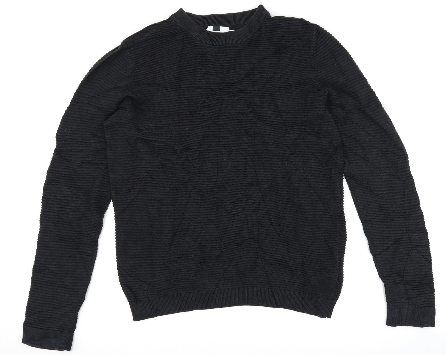 Topman Mens Black   Pullover Jumper Size S