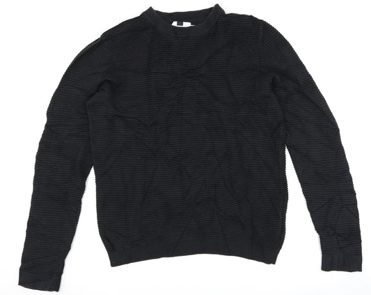Topman Mens Black   Pullover Jumper Size S