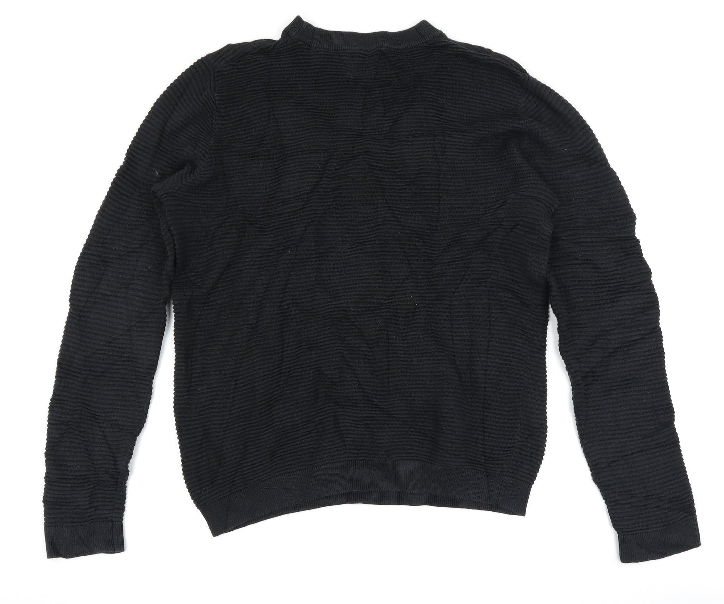 Topman Mens Black   Pullover Jumper Size S