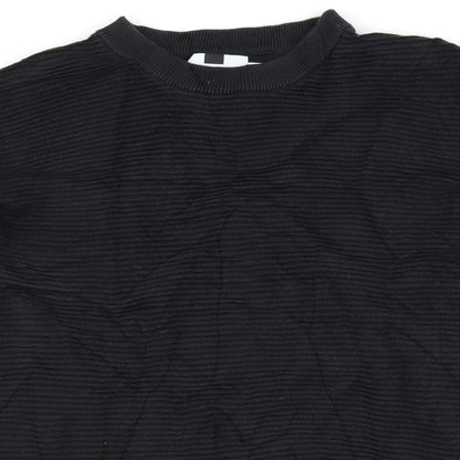 Topman Mens Black   Pullover Jumper Size S