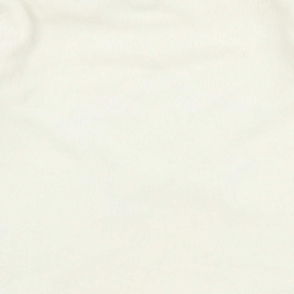 Matalan Womens White  Fleece Top Pyjama Top Size M  - Star