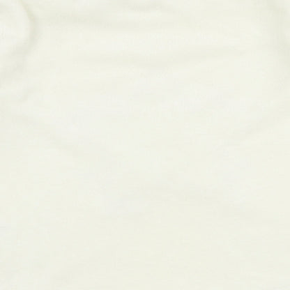 Matalan Womens White  Fleece Top Pyjama Top Size M  - Star