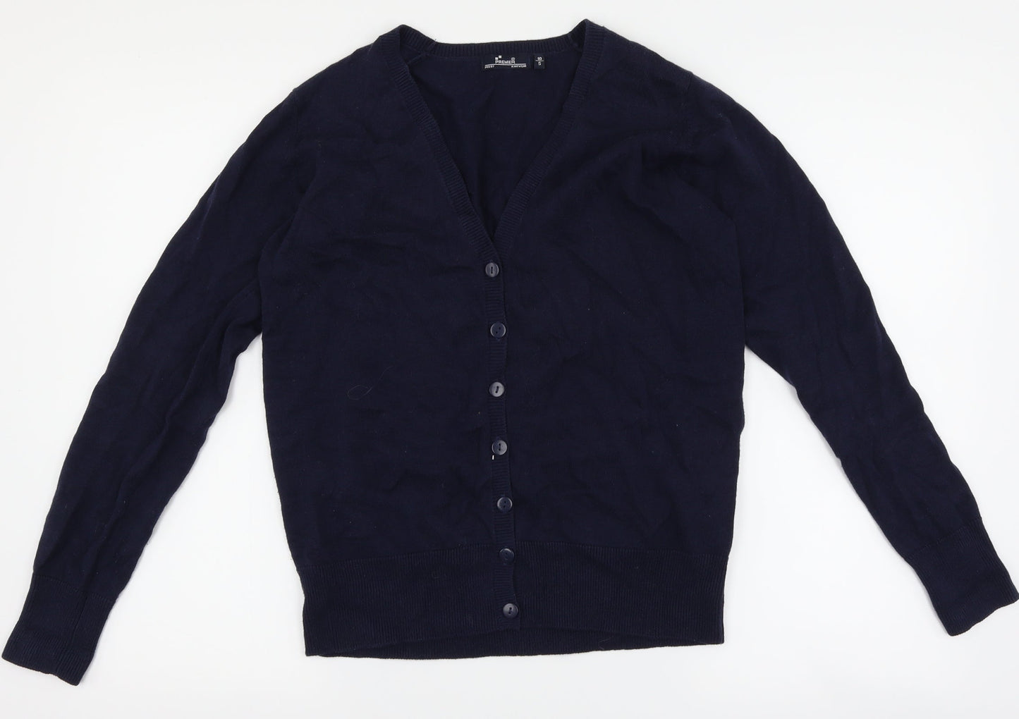 Premier Womens Blue   Cardigan Jumper Size S