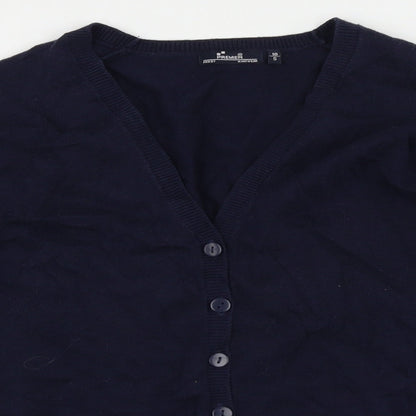 Premier Womens Blue   Cardigan Jumper Size S