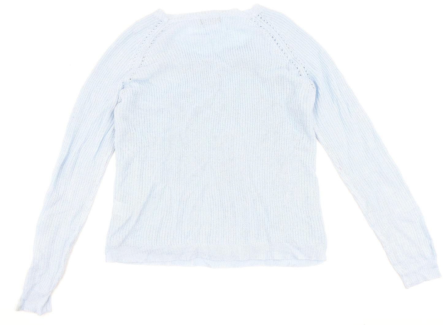 Select Womens Blue Floral  Pullover Jumper Size 18