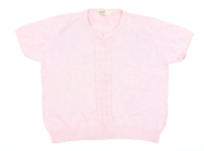 EWM Womens Pink   Basic T-Shirt Size L