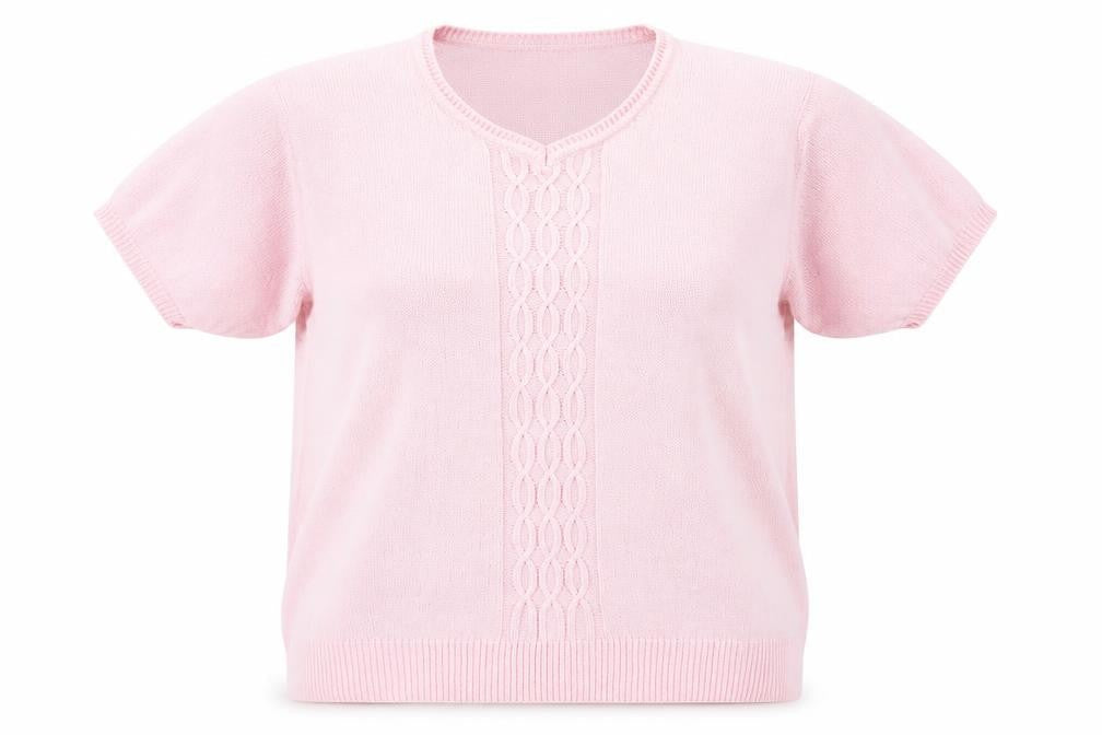 Womens UK Size L EWM Pink Basic T-Shirt