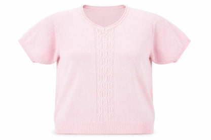Womens UK Size L EWM Pink Basic T-Shirt