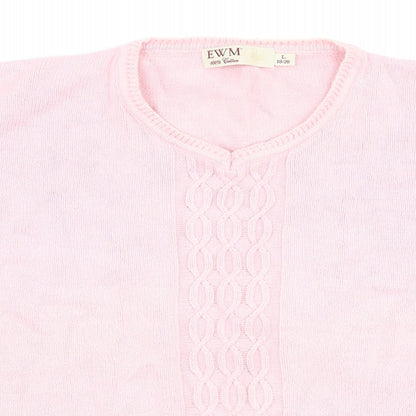 EWM Womens Pink   Basic T-Shirt Size L