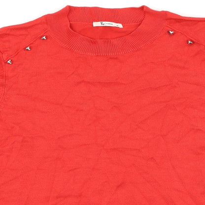 TU Womens Red   Basic T-Shirt Size 14