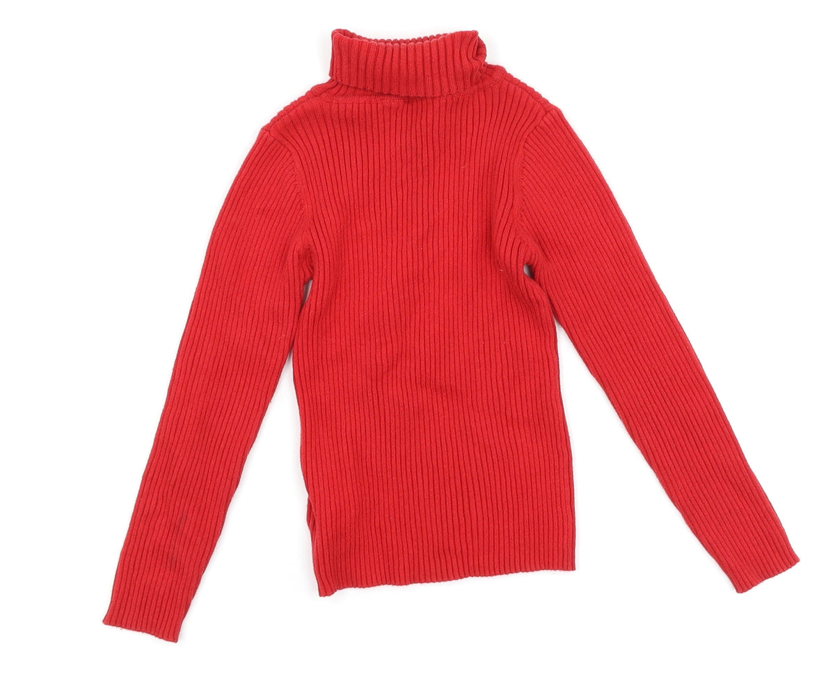 Next Girls Red   Pullover Jumper Size 6 Years