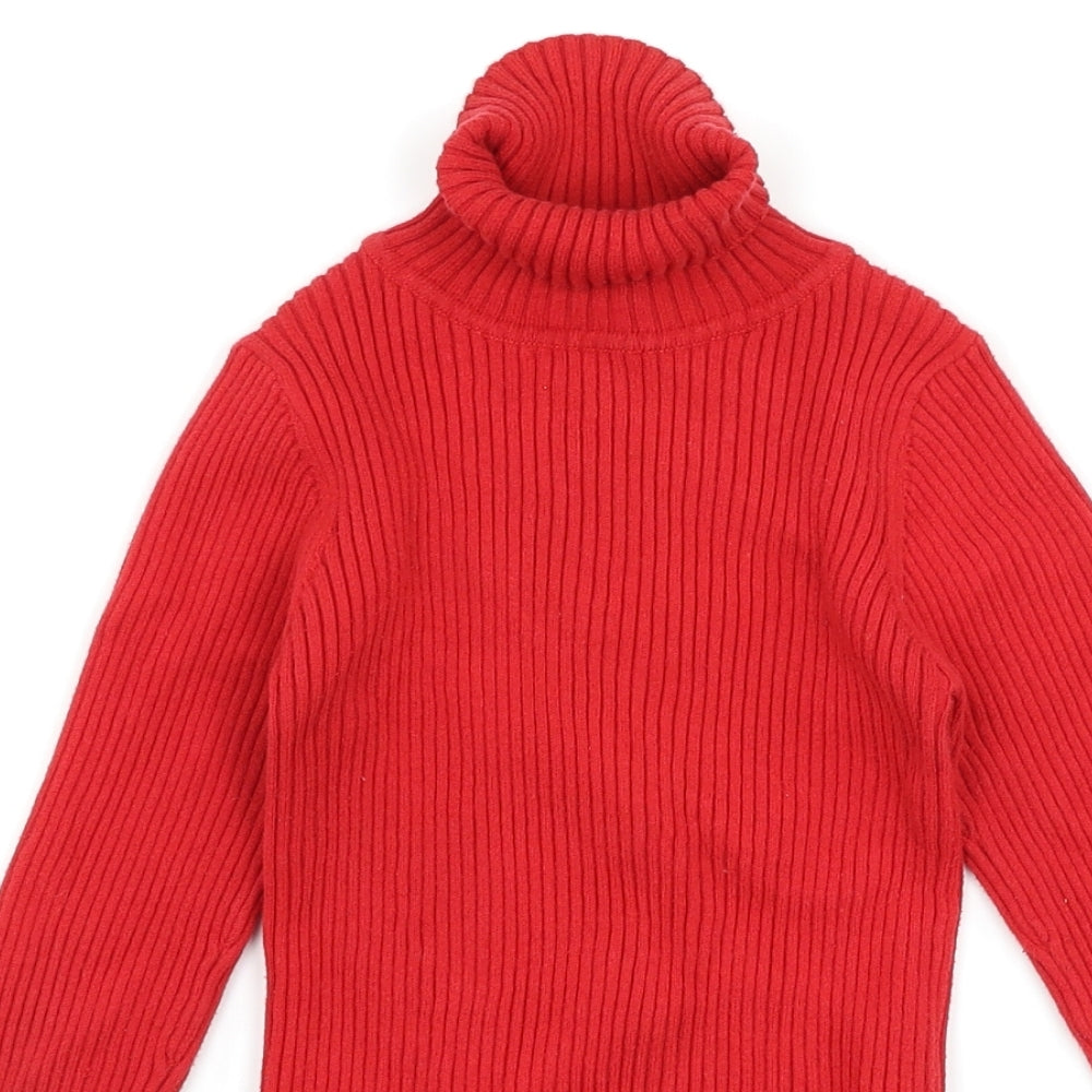 Next Girls Red   Pullover Jumper Size 6 Years
