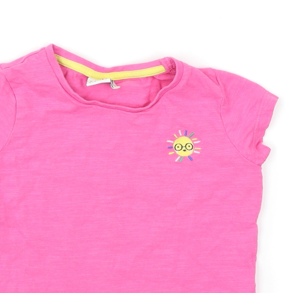 Boots Mini Club Girls Pink   Basic T-Shirt Size 2-3 Years  - sun