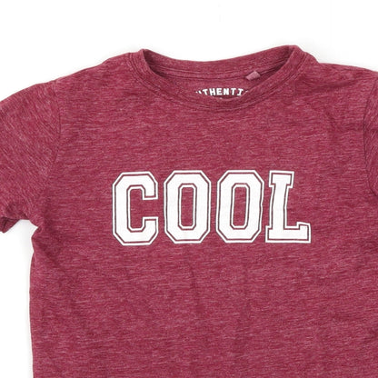 Next Boys Purple   Basic T-Shirt Size 5 Years  - cool