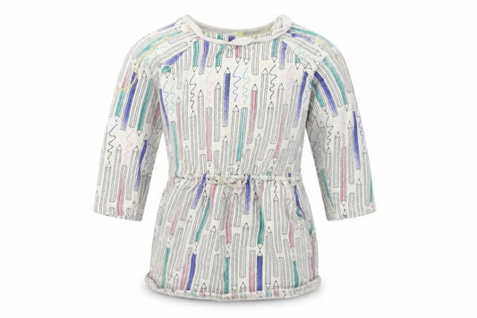 Boots Mini Club Girls Grey   Jumper Dress  Size 18-24 Months  - fearne cotton pencil print