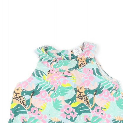Boots Mini Club Girls Green Animal Print  A-Line  Size 3-4 Years  - Leopard