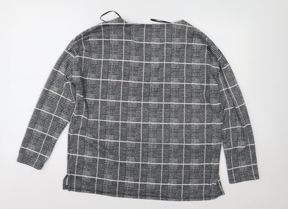 Womens UK Size 12 Bonmarché Black Basic Blouse