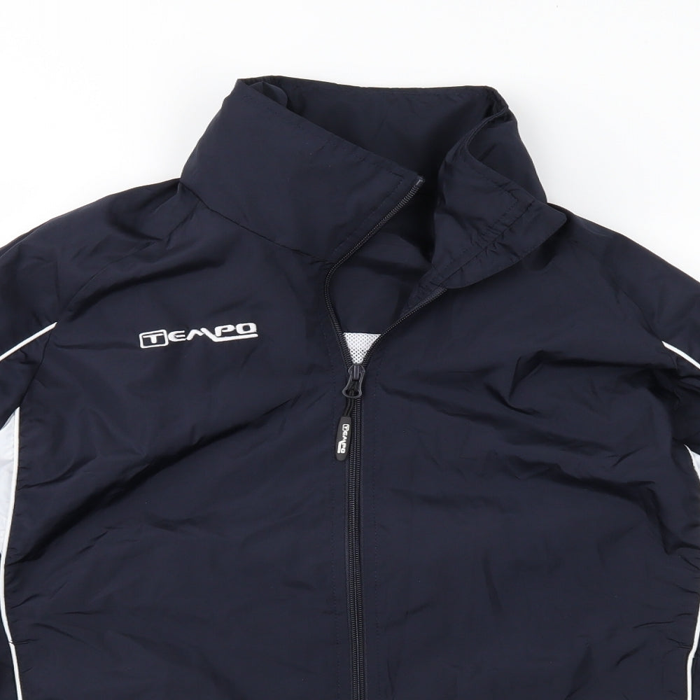 Mens UK Size XS Tempo Blue Anorak Coat