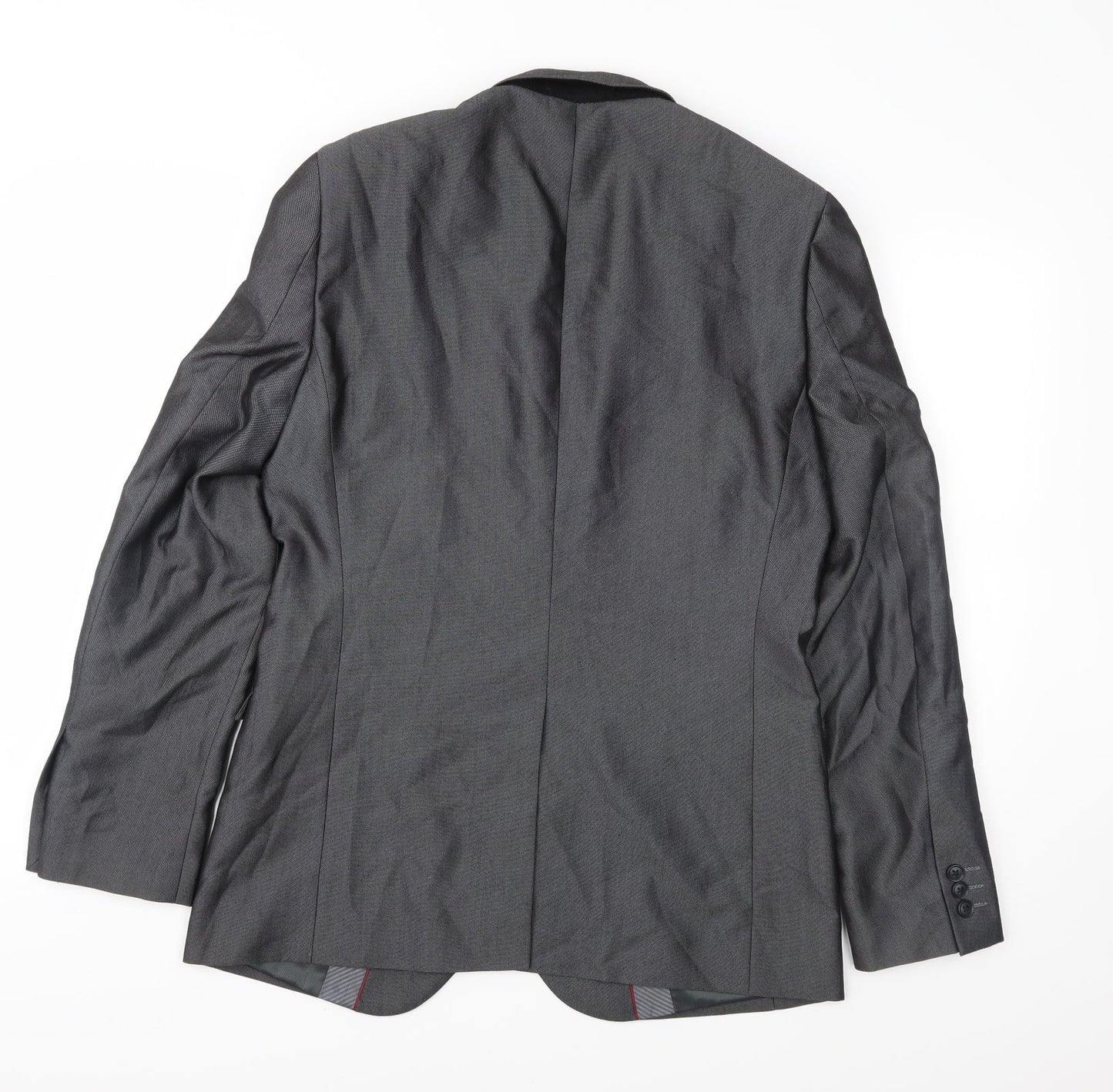 Mens UK Size 38 Red Herring Regular Grey Suit Jacket