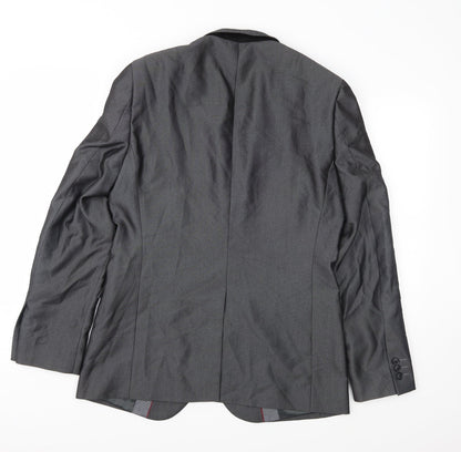 Mens UK Size 38 Red Herring Regular Grey Suit Jacket