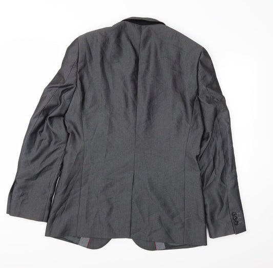 Mens UK Size 38 Red Herring Regular Grey Suit Jacket