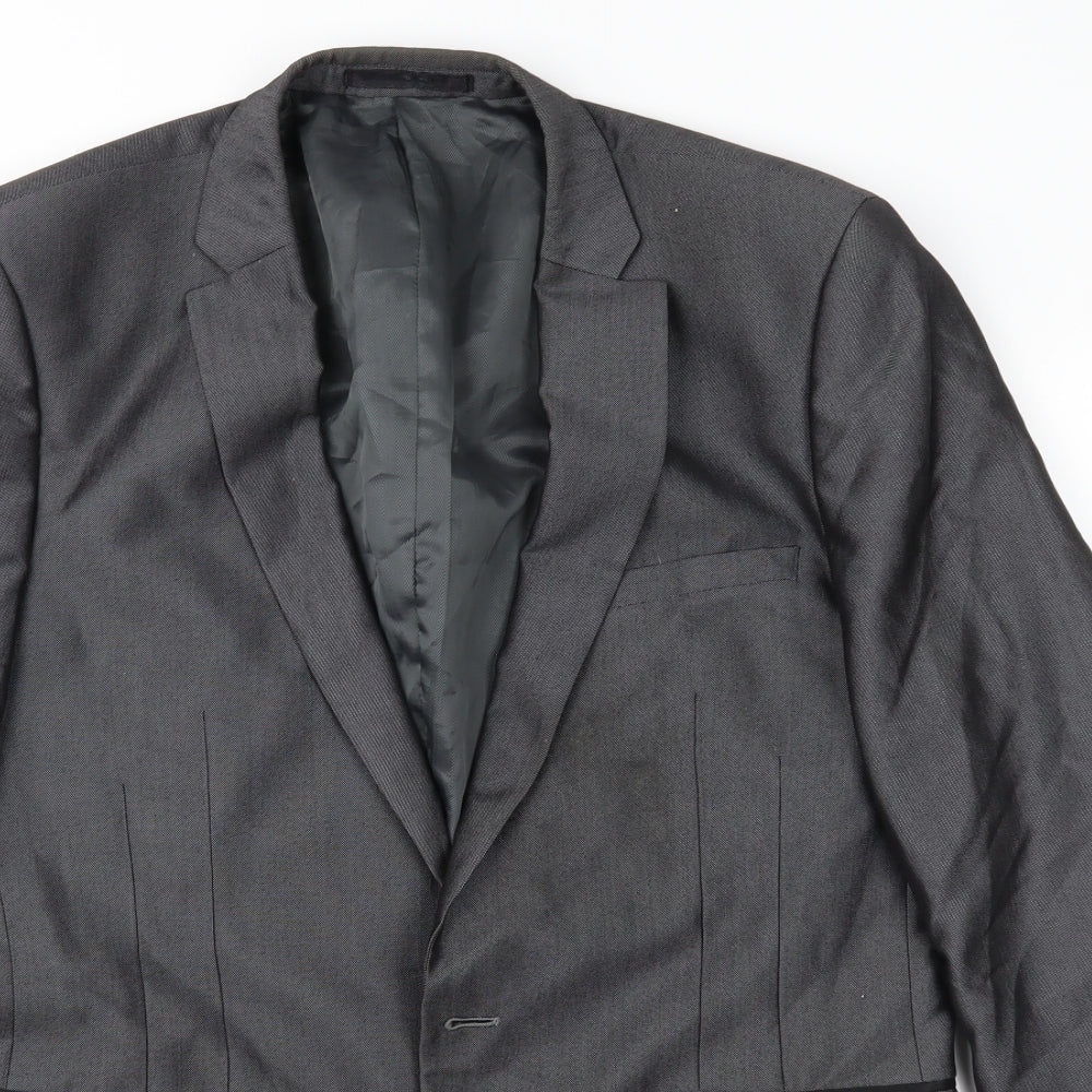 Mens UK Size 38 Red Herring Regular Grey Suit Jacket