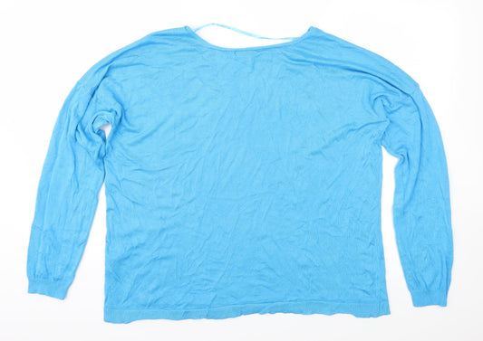 Atmosphere Womens Blue  Knit Pullover Jumper Size 20