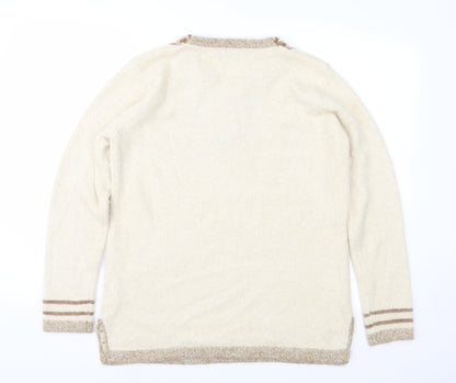 Paramour Womens Brown  Knit Pullover Jumper Size L