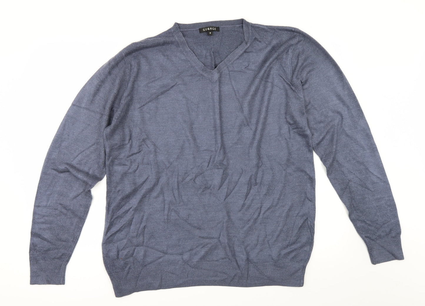George Mens Blue   Pullover Jumper Size M