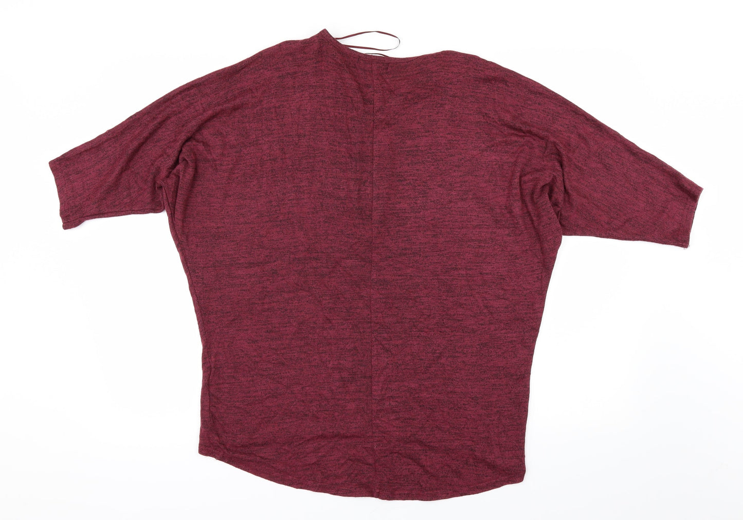 Womens UK Size M New Look Red Basic T-Shirt