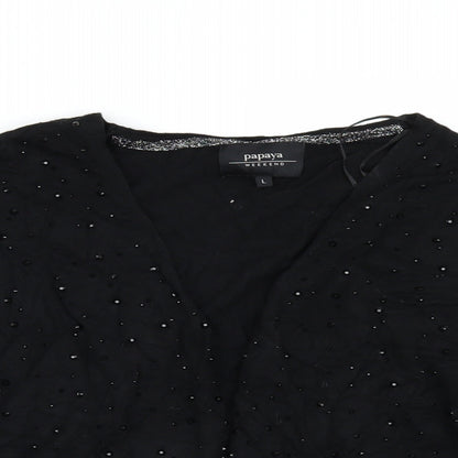 Matalan Womens Black   Cardigan Jumper Size L