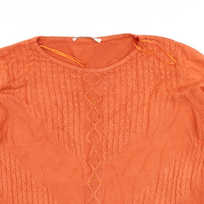 annarose Womens Orange   Pullover Jumper Size L