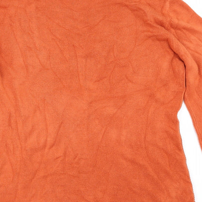 annarose Womens Orange   Pullover Jumper Size L