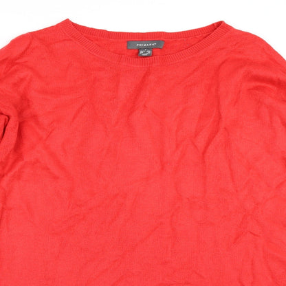 Primark Womens Red   Pullover Jumper Size S