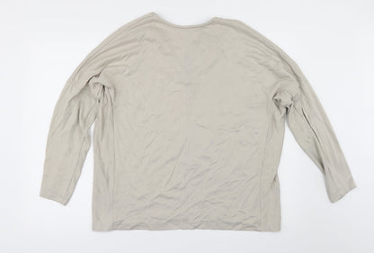 Zara Womens Beige   Basic T-Shirt Size S
